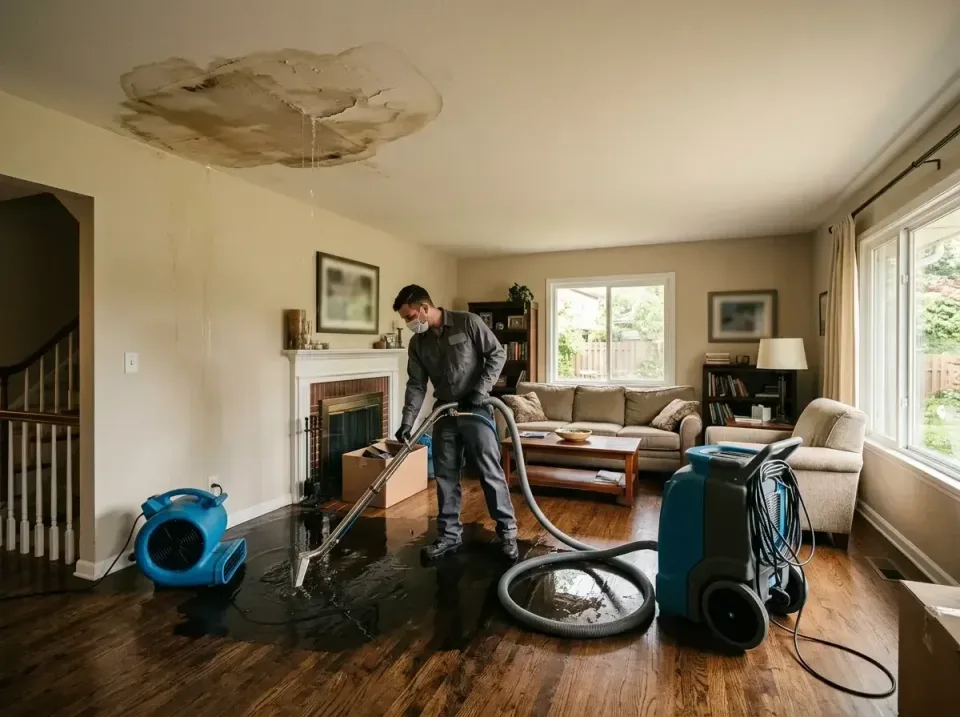 attic-pipe-burst-ceiling-drip-008 — frequently asked questions, Water Damage Restoration & Carpet Care in Delmar, MD